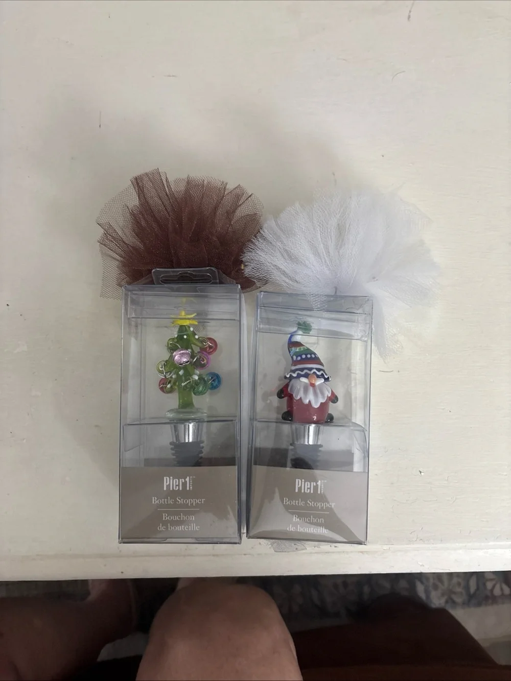 Pier One Wine Bottle Stoppers Christmas (2)